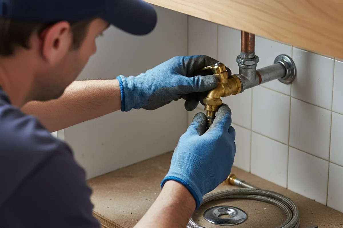 Shutoff valve and fitting work during Faucet and Fixture Repair in Garden City